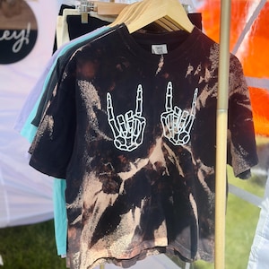 bleach tie dye/ custom t-shirts