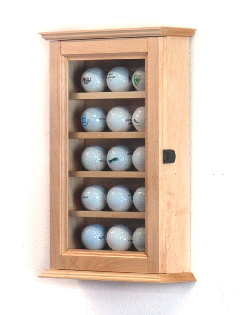 15 Golf Ball Display Case Wall Rack Shelves Etsy