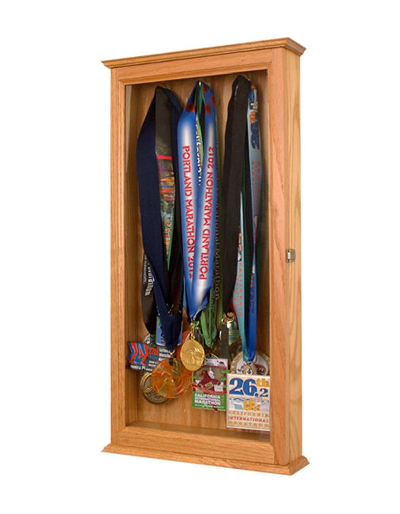 Marathon Sports Medal Display Case Wall Etsy