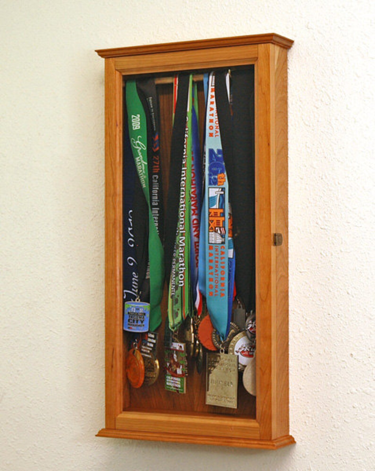 Marathon Sports Medal Display Case Wall Etsy