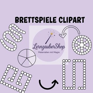 Brettspiel Clipart Set – 40 PNGs für Unterrichtsmaterial & Lernspiele | Minimalistische Spiel-Symbole | Kommerzielle Nutzung