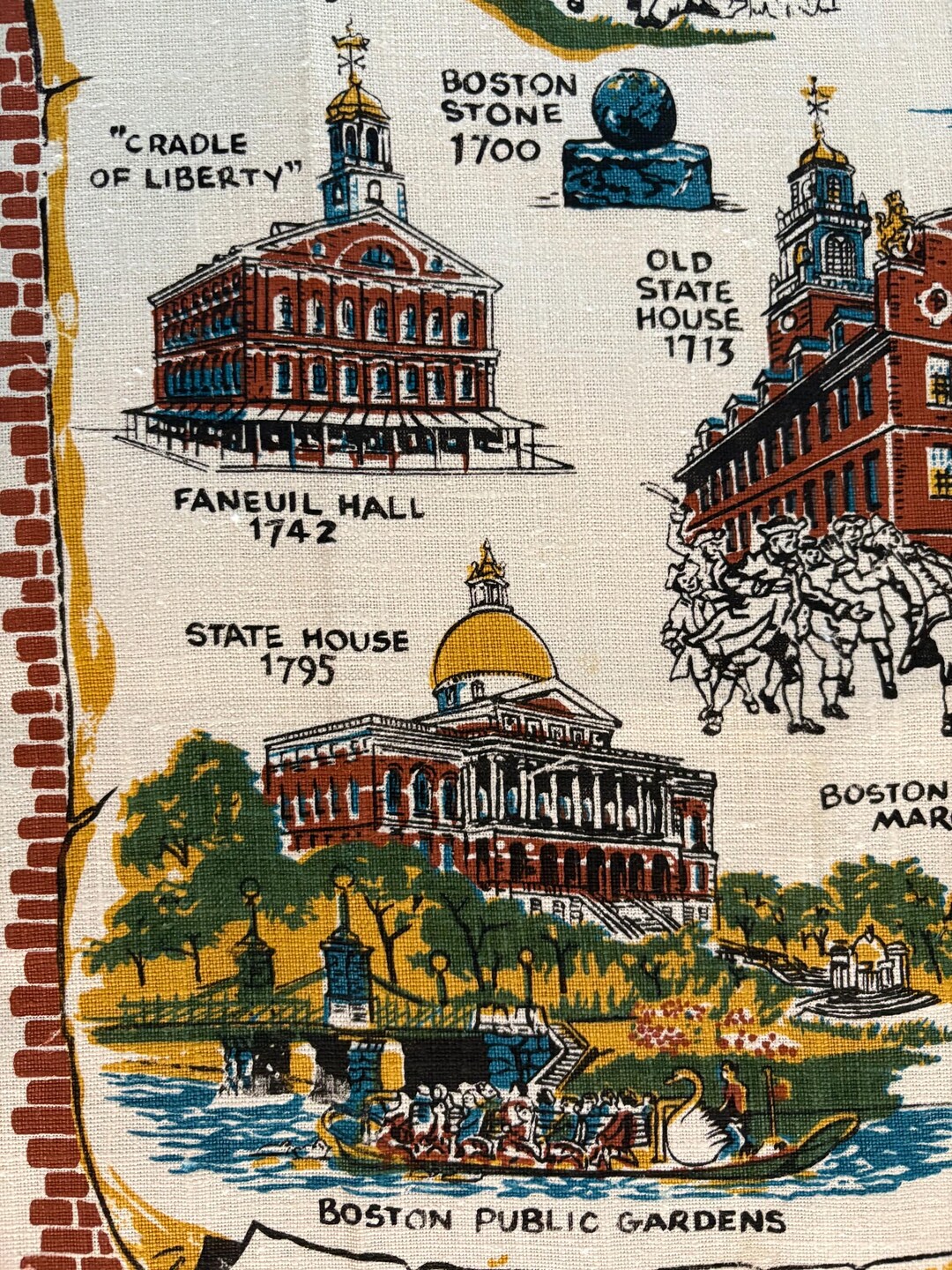 Steven Linens Historic Boston Linen by Stevens Linens - Etsy
