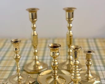 Candelabros de latón Baldwin / mediados de siglo