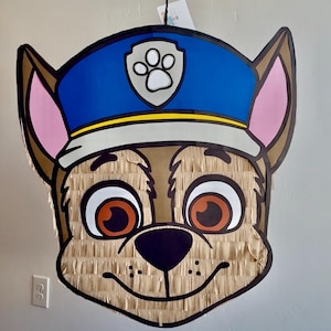Chase Paw patrol Piñata custom del 0-9  23in tall or 18 in tall moana, Rapunzel movie Disney cow boy vaquero sombrero viejo oeste