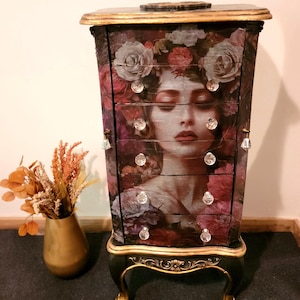 Baroque Painted Jewelry Armoire