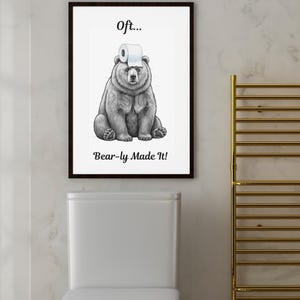 Funny Animal Bathroom Wall Art | Printable Bathroom Decor for Kids & Adults | Cute Jungle, Ocean, Safari Toilet Art for Every Room