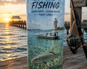 NEW! Flats Fishing 20 oz Stainless Steel Tumbler