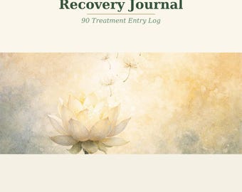 Chemotherapie Behandlung Journal, 90 Einträge Tagebuch (PDF Download)