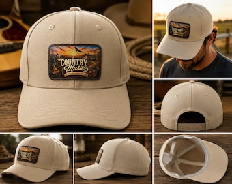 COUNTRY MUSIC Patch HAT – Live Loud • Country Proud