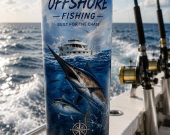 NEW! Offshore Fishing 20 oz Stainless Steel Tumbler