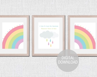 LDS Baptism I Like to Look for Rainbows, Baptism decor, baptism gift idea, primary, it's great to be 8, primary printable, baptism preview
