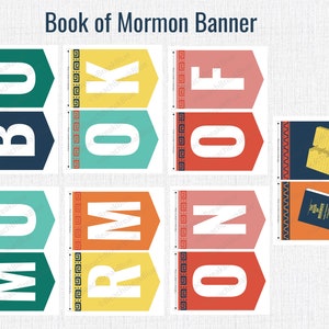 2024 LDS Primary Bulletin board kit, book of mormon, come follow me, come follow me schedule, book of mormon quotes, articles of faith image 3