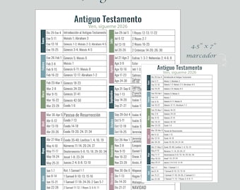 Ven Sigueme 2026, Antiguo Testamento, Old Testament reading chart, 2026 come follow me, tabla de lectura, Santo de los últimos días