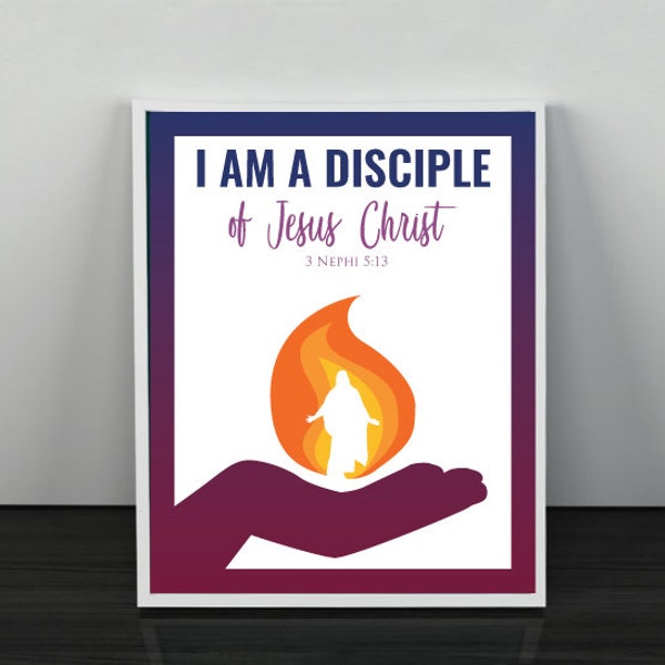 2024 LDS Youth Theme, I am a disciple of Jesus Christ, Young Women, Young Men, Youth Theme, 3 Nephi 5:13, behold I am a disciple