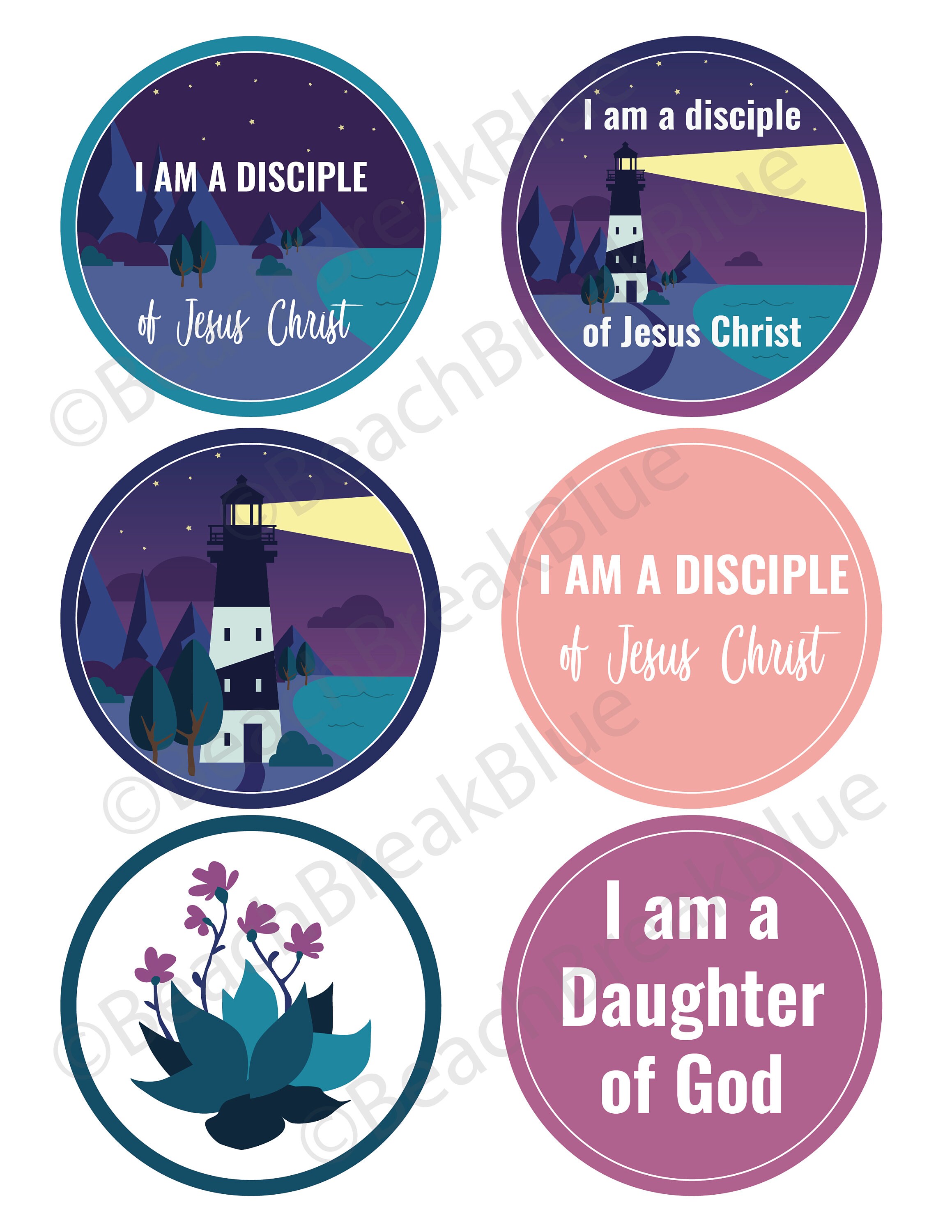 Young Women Bulletin Board Kit, 2024 LDS Young Women Theme, I Am a ...
