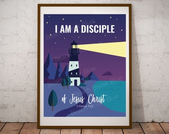 2024 LDS Youth Theme, I am a disciple of Jesus Christ, Young Women, Young Men, Youth Theme, 3 Nephi 5:13, behold I am a disciple