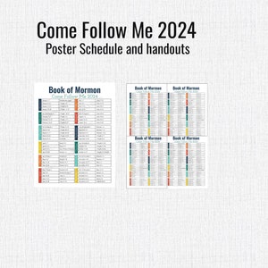 2024 LDS Primary Bulletin board kit, book of mormon, come follow me, come follow me schedule, book of mormon quotes, articles of faith image 5