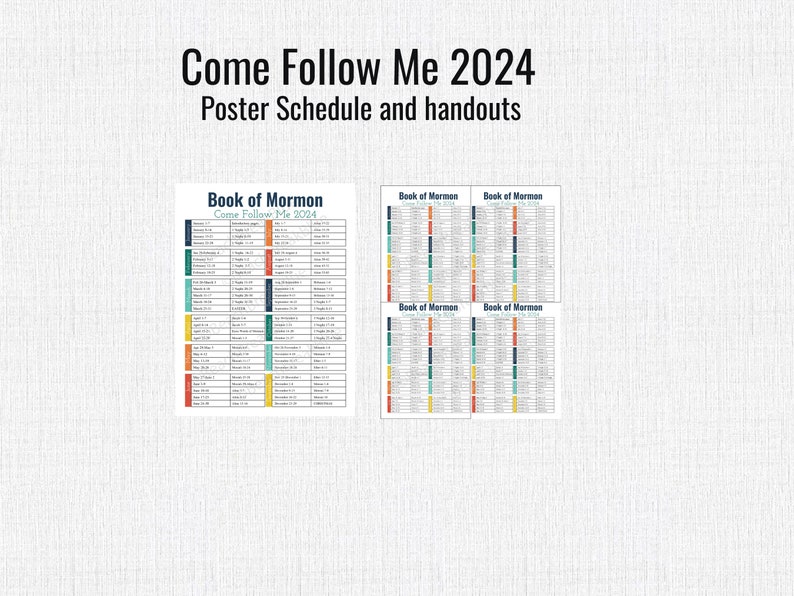 2024 LDS Primary Bulletin board kit, book of mormon, come follow me, come follow me schedule, book of mormon quotes, articles of faith image 5