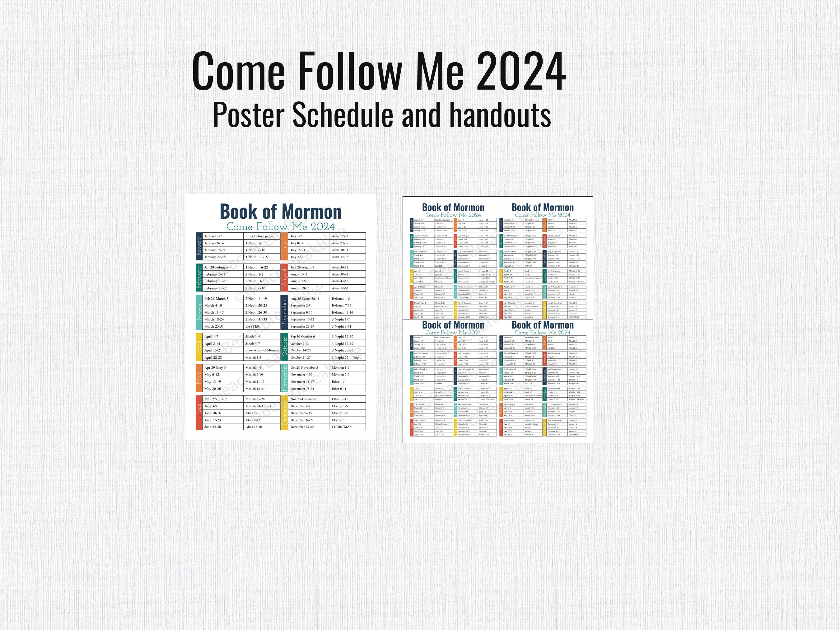 2024 LDS Primary Bulletin Board Kit, Book of Mormon, Come Follow Me