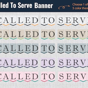 Called To Serve Missionary Banner zum Ausdrucken, LDS Missionary Call, Mission Call zum Ausdrucken, Mission Farewell, Weltkarte Flagge, 5 Farben