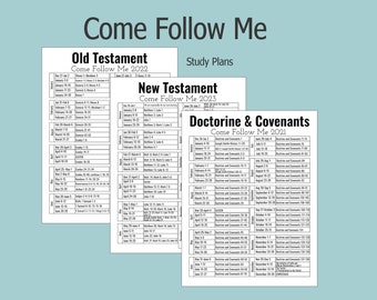 Come Follow Me - Doctrine & Covenants 2021, Old Testament 2022, New Testament 2023, LDS scripture reading plans.