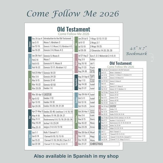 Come Follow Me schedule 2026, Old Testament, CFM schedule 2026, LDS Study, Bible study guide, Sunday School, LDS Youth Come follow me