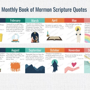 2024 LDS Primary Bulletin board kit, book of mormon, come follow me, come follow me schedule, book of mormon quotes, articles of faith image 6