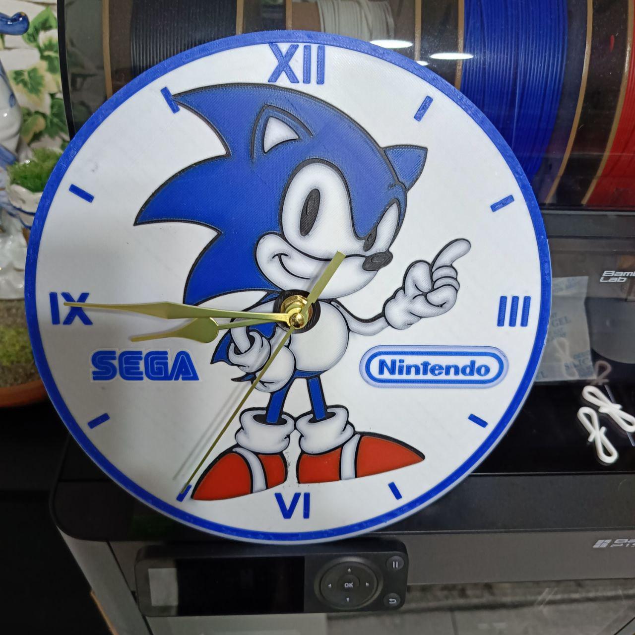 Sonic Hedgehog Clock - Etsy