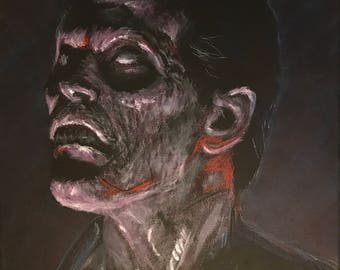 Evil Ash - acrylic portrait by Jace Witman.