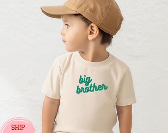 Big Brother Heart Toddler Shirt: Boho Kids Tee