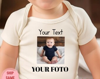 Custom Photo Baby Bodysuit: Personalized Keepsake Gift