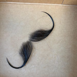 HD lace—Hand tied human hair mustache. Film/Theater facial hair. Moustache.