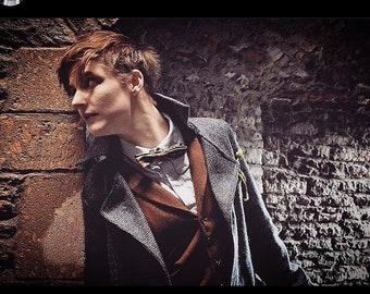 Newt Scamander handmade costume from Fantastic Beasts second movie crimes of Grindelwald hogwarts wizard magizoologist
