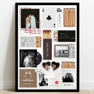 Modelo de pôster de caixa de fósforos editável, modelo de caixa de fósforos em branco, arte de caixa de fósforos, presente de aniversário, download, arte de parede para impressão, arte personalizada