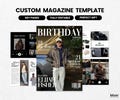 Personalized Birthday Magazine Template for Him | Birthday Magazine for Boyfriend | Editable Canva Gift | Unique Keepsake Gift for Men product logo