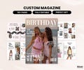 Birthday Magazine Template | Personalized Custom Birthday Gift For Best Friend | Editable Canva Magazine | Bestie or Sister Keepsake Gift product logo
