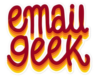 Email Geek Shades Sticker