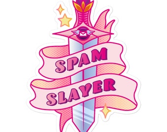 Spam Slayer Magical Girl Sticker | Anime Inspired | Marketer Gift | Digital Marketing | Email Marketing | Deliverability