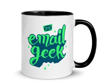 Email Geek Mug with Color Inside