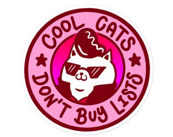 Cool Cats Don't Buy Lists Red