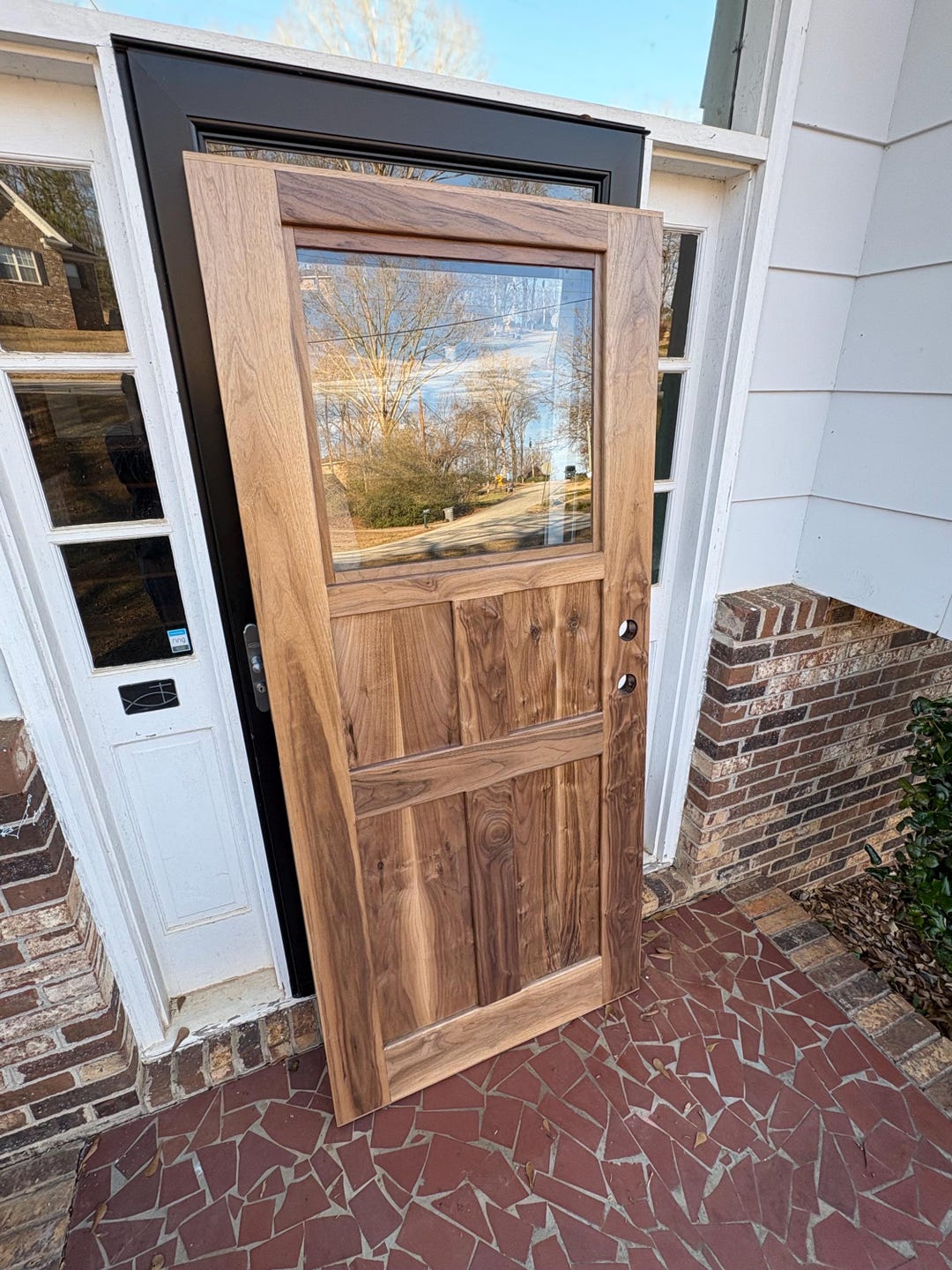 Custom Walnut Entry Door - Etsy