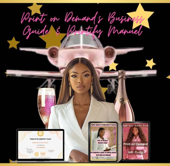 Faceless Print on Demand Business Bundle: Guide & Printify E-book for Ecommerce Success