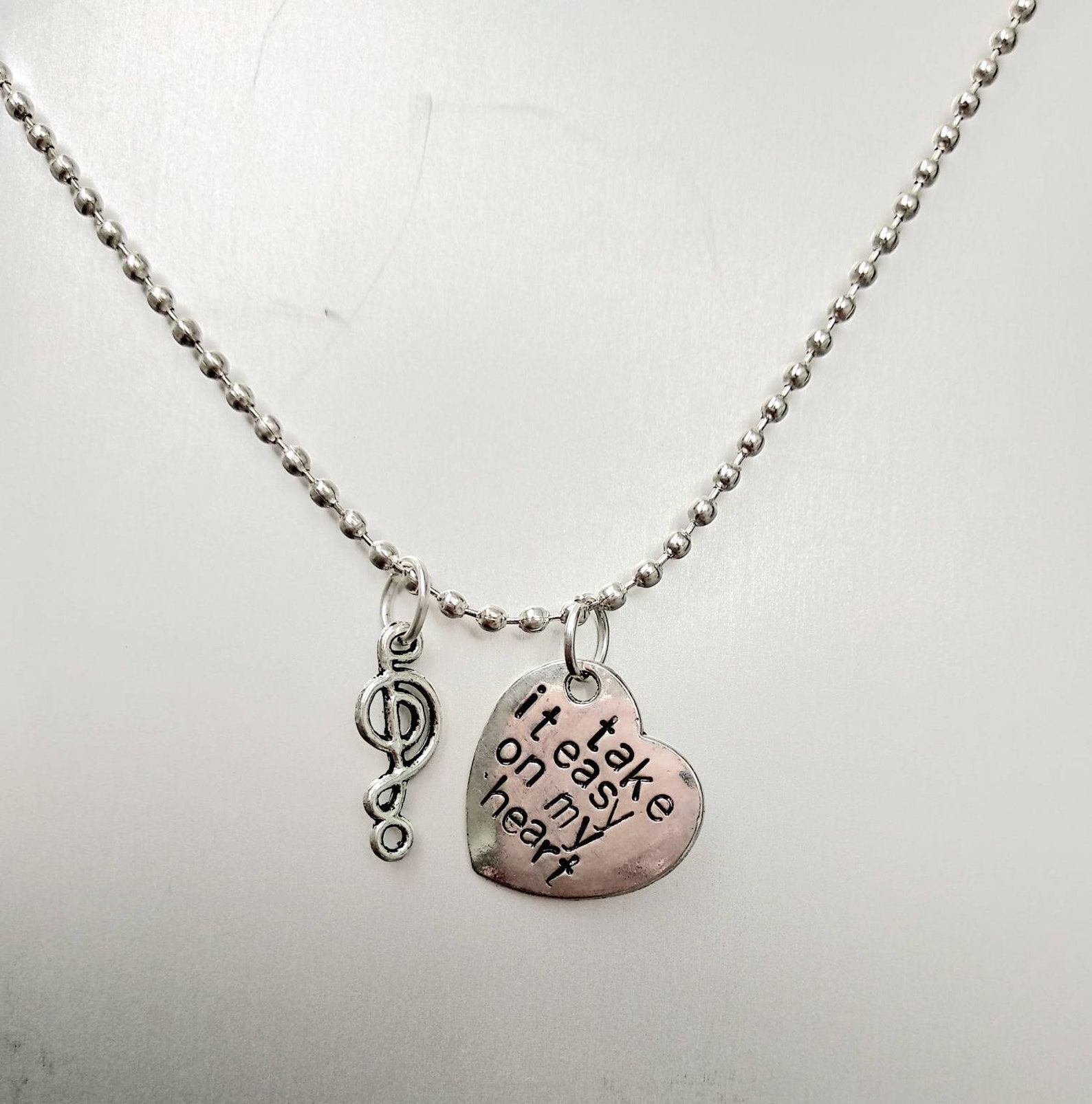 Shawn Mendes Mercy Handstamped necklace take it easy on my Etsy