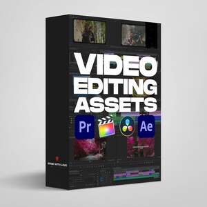 Video Editing Bundle for Video Editors, Adobe Premiere Pro, After Effects, Davinci Resolve 20, Final Cut Pro, Capcut, Filmora