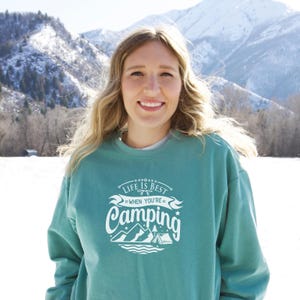 Camping Sweatshirt Unisex, Nature Lover Gifts, Camper Sweatshirt, Camper Dad Sweatshirt, Camper Mom Sweatshirt, Cabin Life Sweatshirt