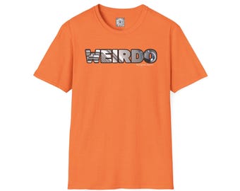 Weirdo Graphic T-Shirt: Unisex Softstyle Cotton Tee