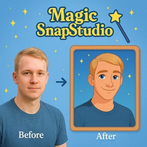 Disney Style Avatar Pack | Custom Cartoon Profile Picture | Social Media Avatar | PNG & Transparent Background