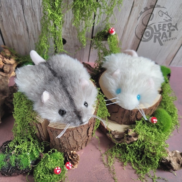 Ashpelt Pocket Rat Plushie – Bean Bag Fidget Toy | Soft Minky Stuffed Animal | Cute Handmade Rat Gift | Small Plush for Rat Lovers