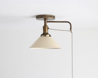 Ceiling  Light, Flush Mount Ceiling Light, Ceiling Light with Pull Chain,  UL Listed, No.S7026-13