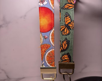 Fabric Wristlet Keychain